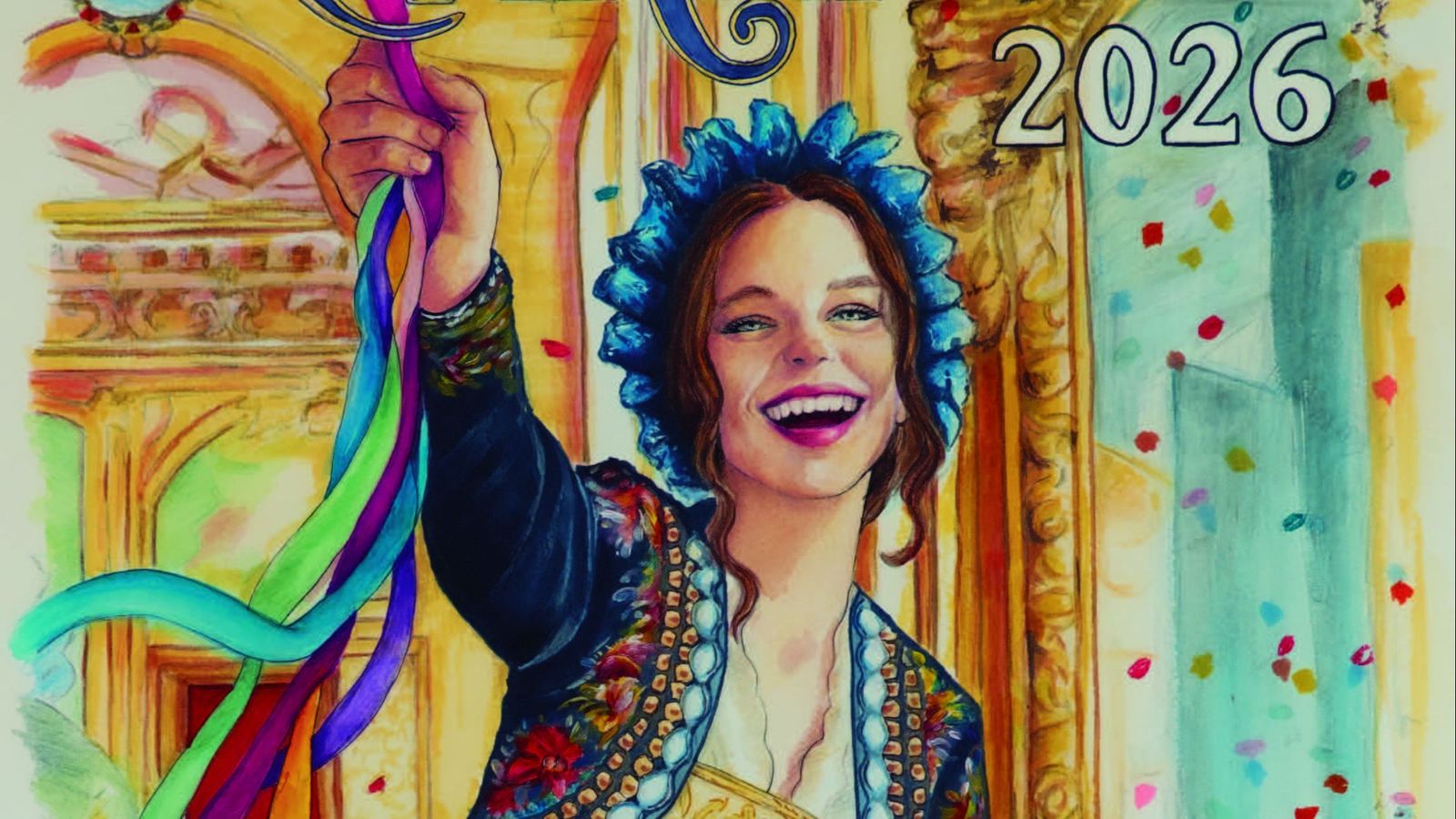 Un fragmento del cartel anunciador del Carnaval de El Puerto 2026.