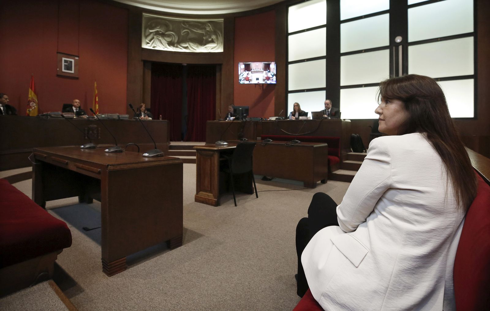 Laura Borràs, en el juicio contra ella en el TSJC