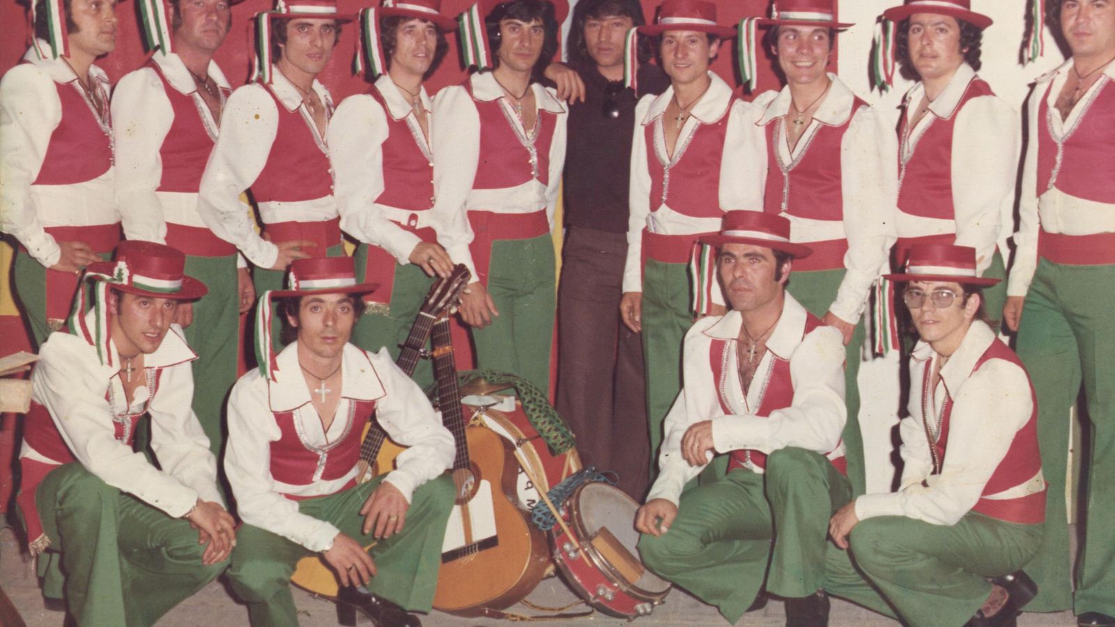 Comparsa 'Los napolitanos', primer premio compartido en 1975.