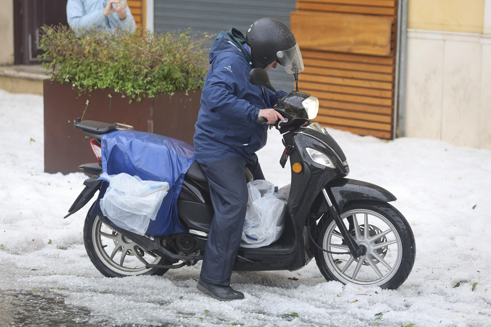Fotos de la fuerte granizada registrada en Málaga