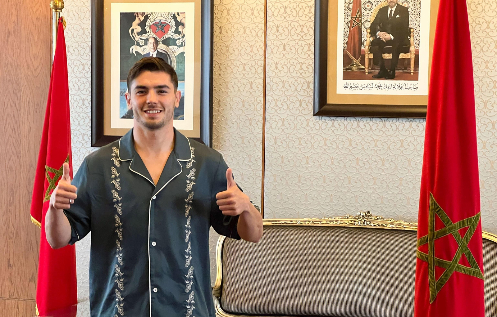 Brahim, recibido en Marruecos como un ídolo