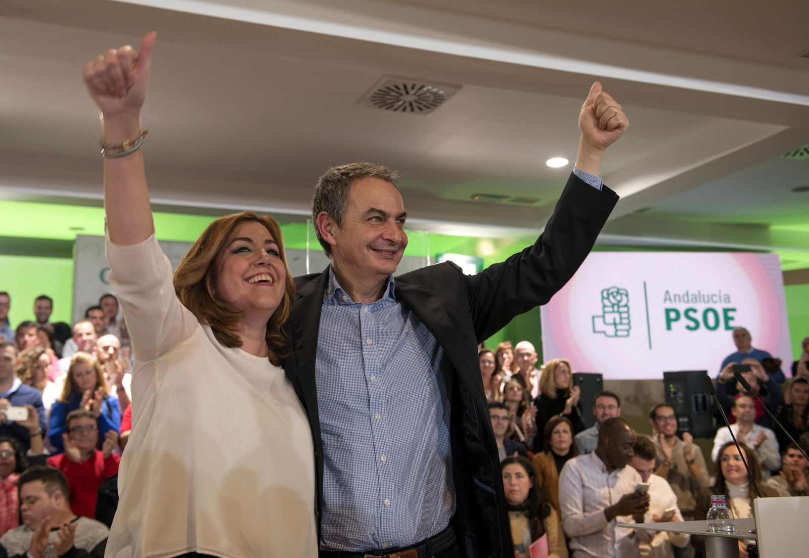Susana Díaz y Zapatero, juntos en Jaén
