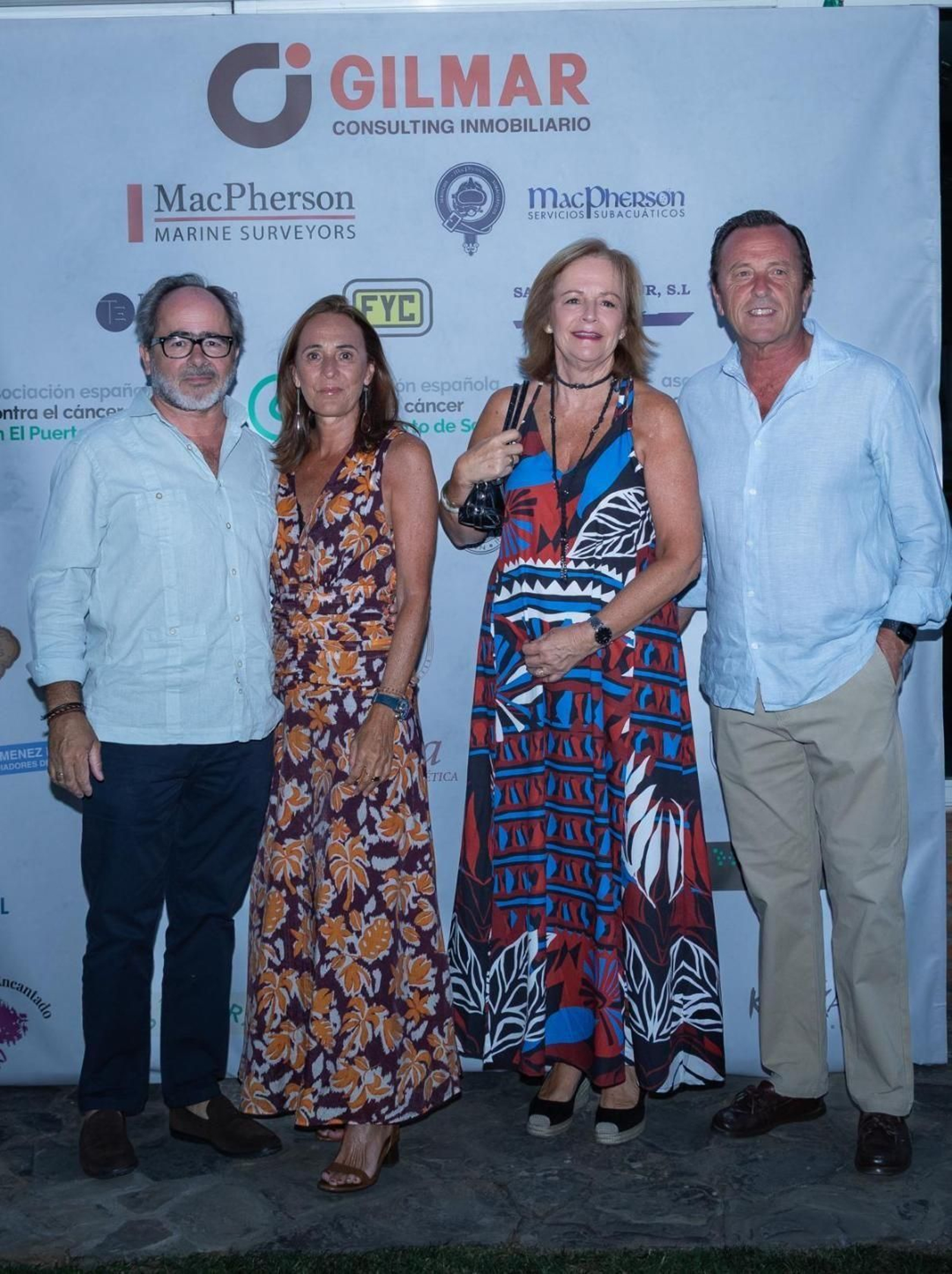 Gonzalo Höhr, Pitu López González-Santiago, Begoña Alcina y Nacho Neira, durante la gala.