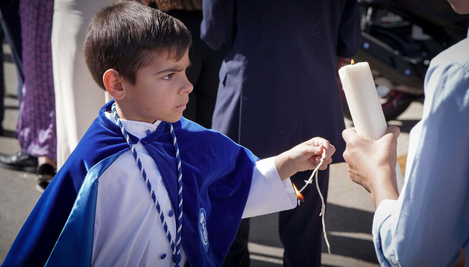 Imágenes de la procesión de Cristo Rey a su vuelta a la Escuela San José
