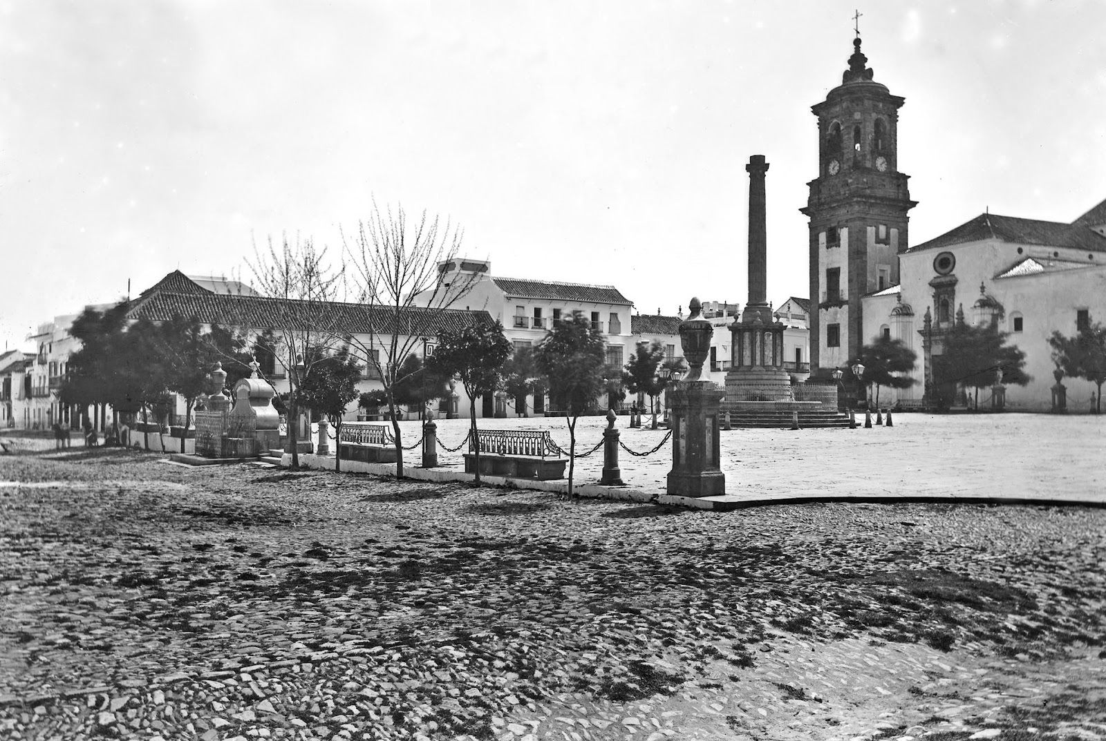 La Plaza Alta, entre 1870 y 1890.