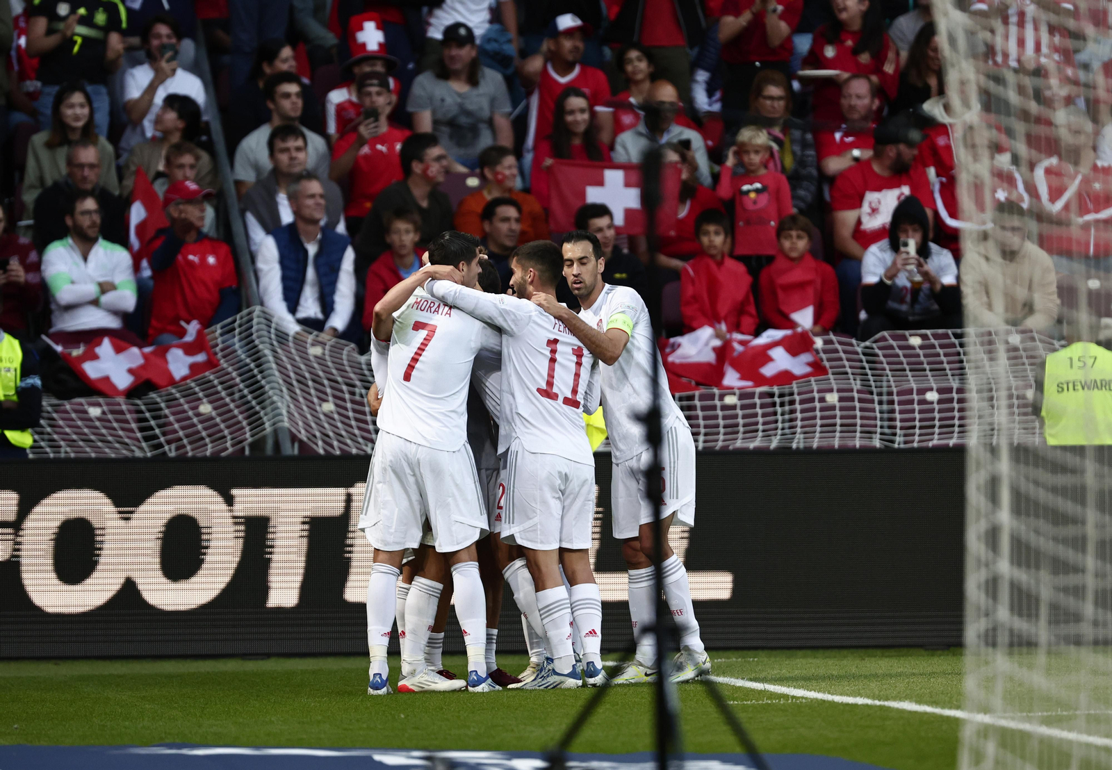 El Suiza - España de la Nations League, en imágenes