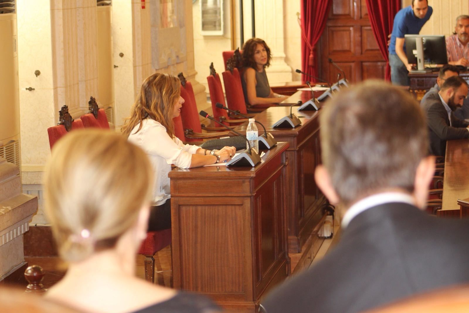 Esther Sedano, durante la comisión de investigación.