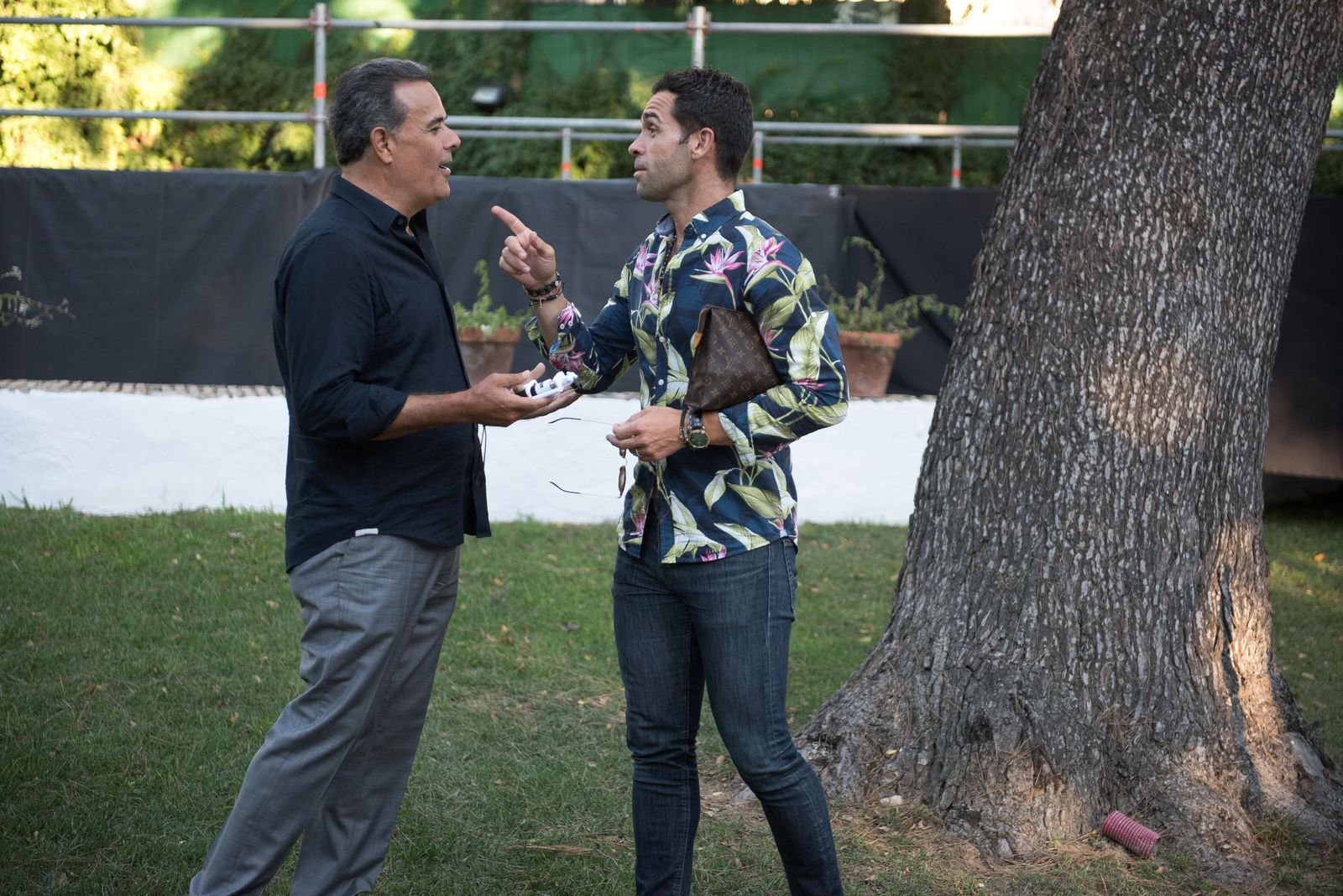 Fernando de la Mora e Ismael Jordi días atrás en las bodegas González Byass.