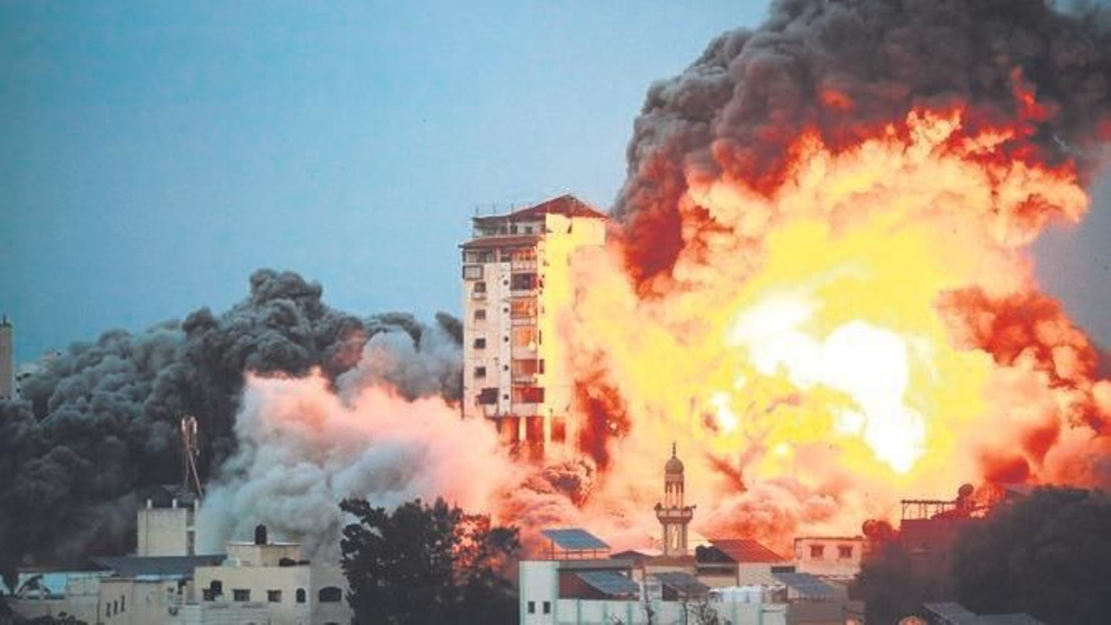 Bombardeos en la Franja de Gaza.