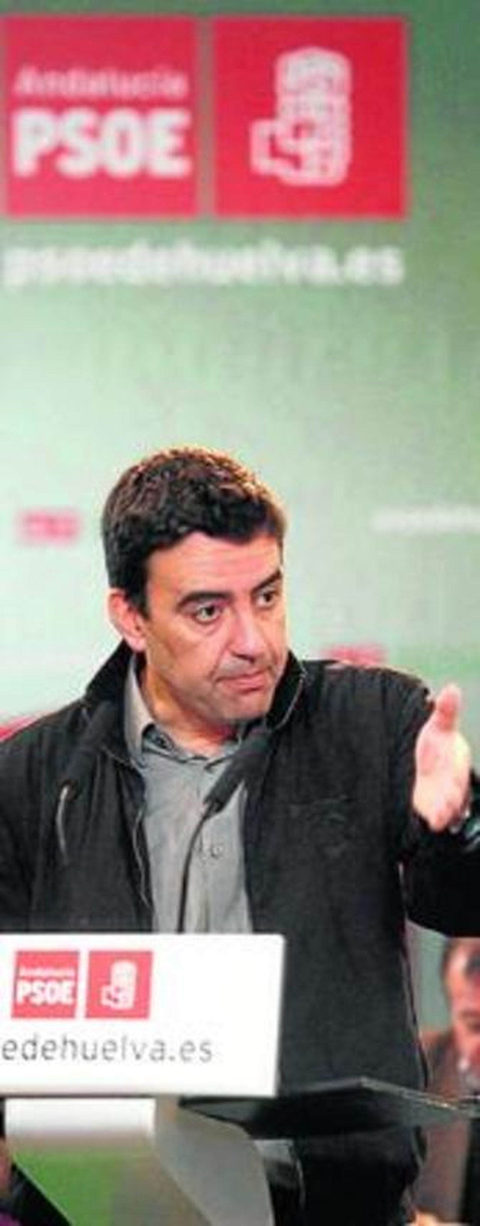 Mario Jiménez, ayer, en el Comité Provincial del PSOE.