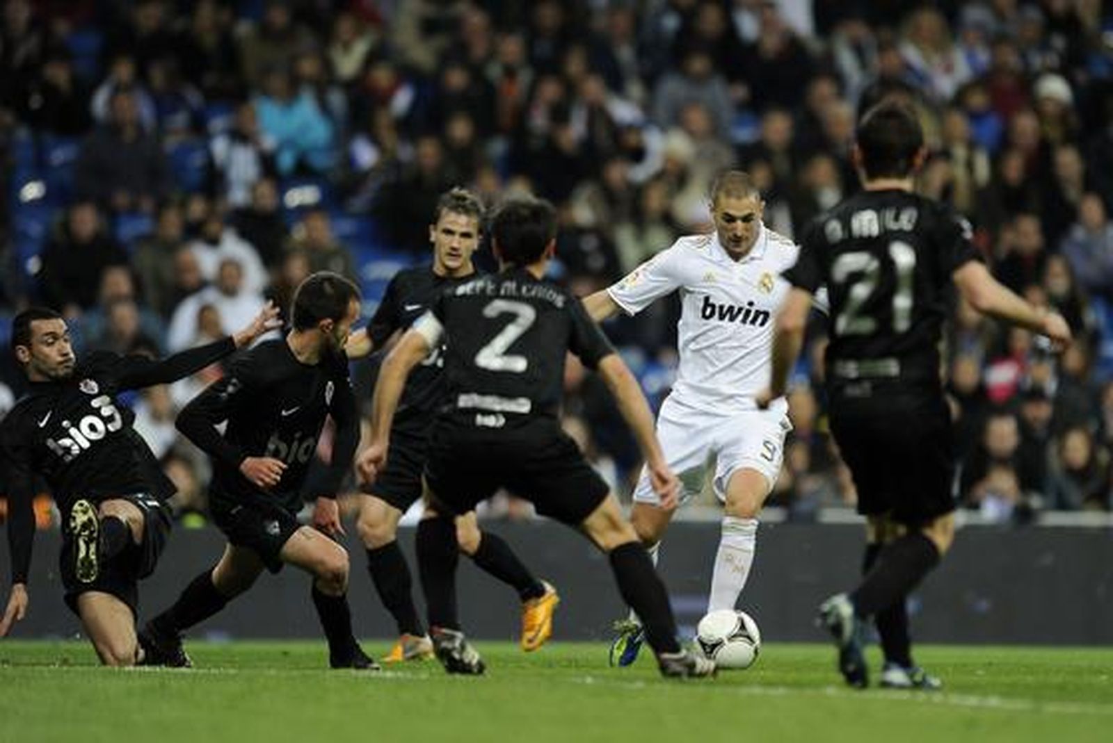 El Real Madrid solventa el trámite de la vuelta de la Copa del Rey ante la Ponferradina (5-1). / AFP