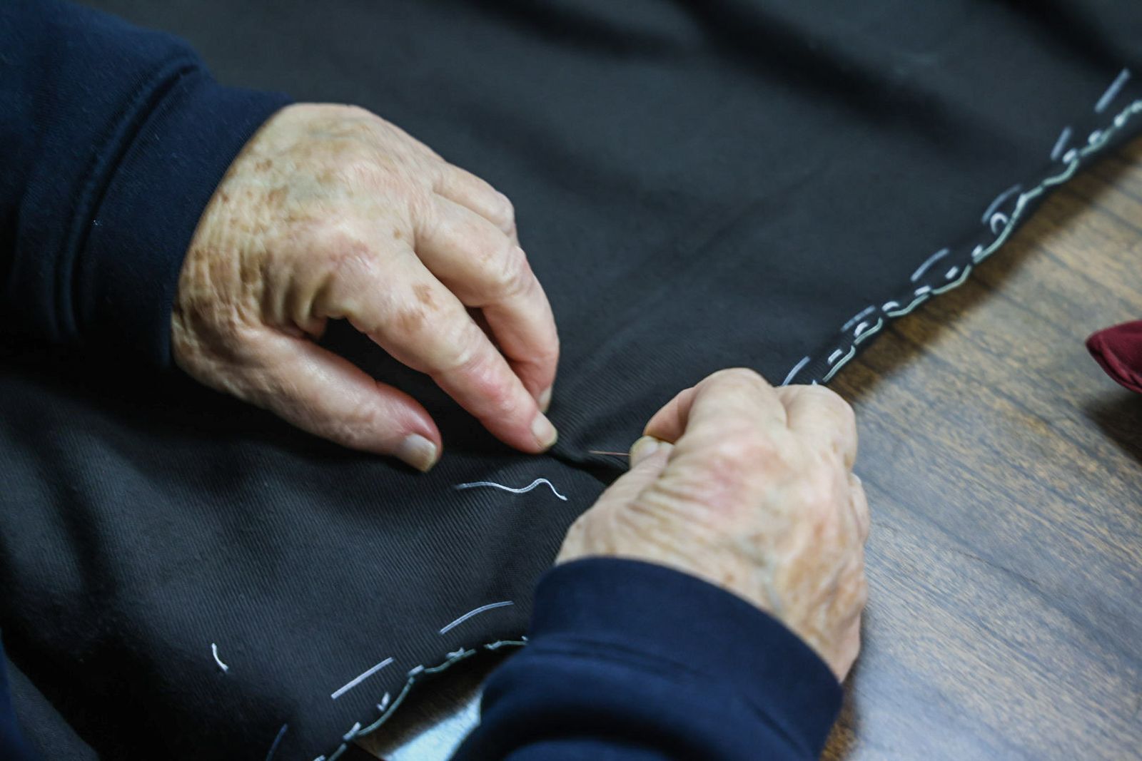 Fotografías del alma del taller de costura de la Sentencia