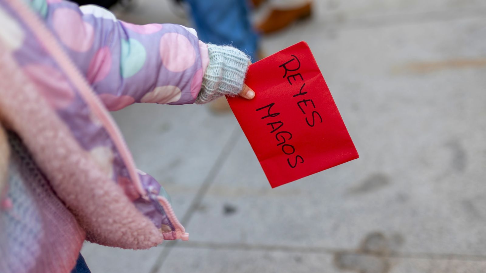 Una de las cartas de una niñas de Huelva para los Reyes Magos.