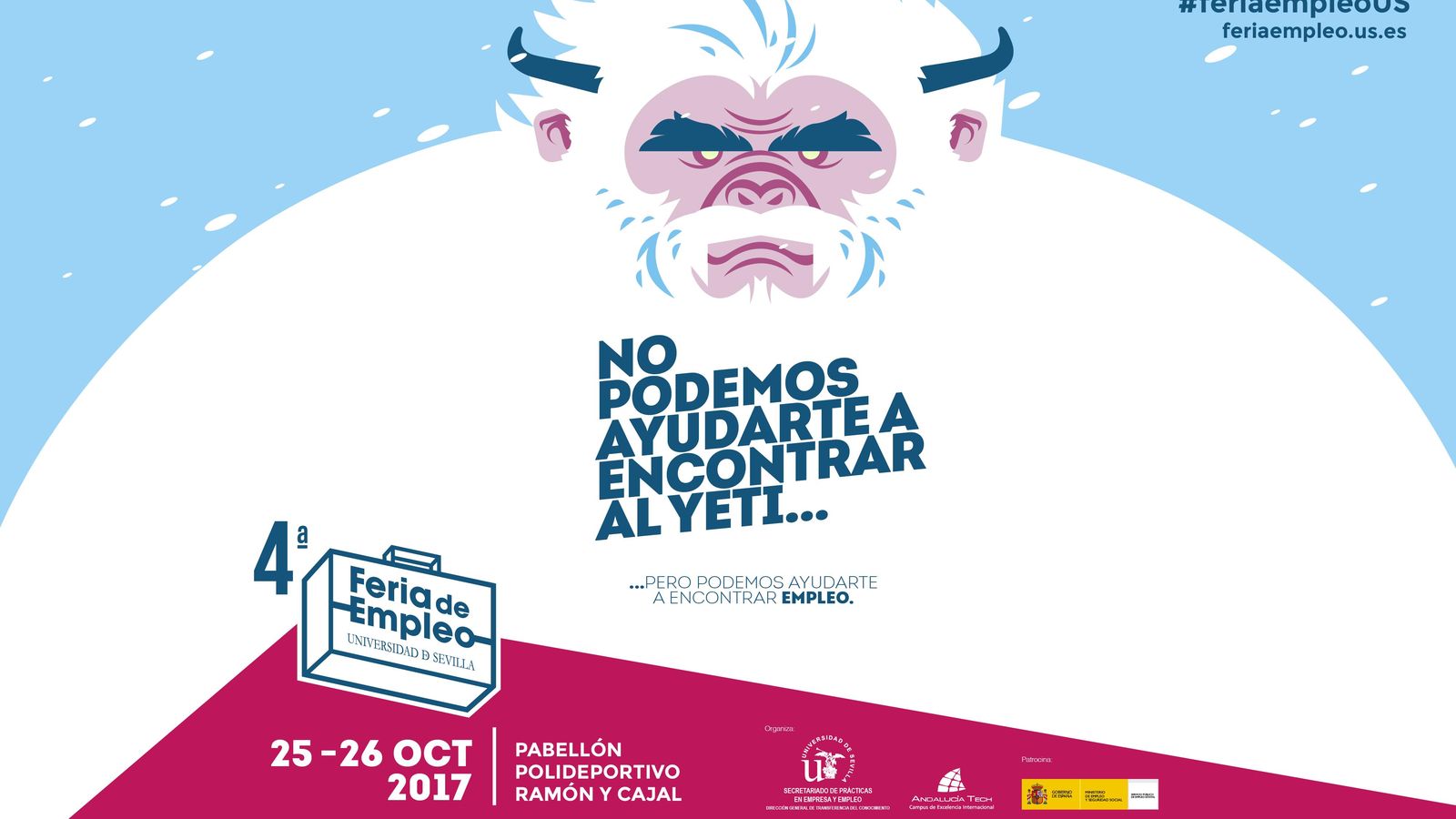Cartel promocional de la Feria de Empleo.