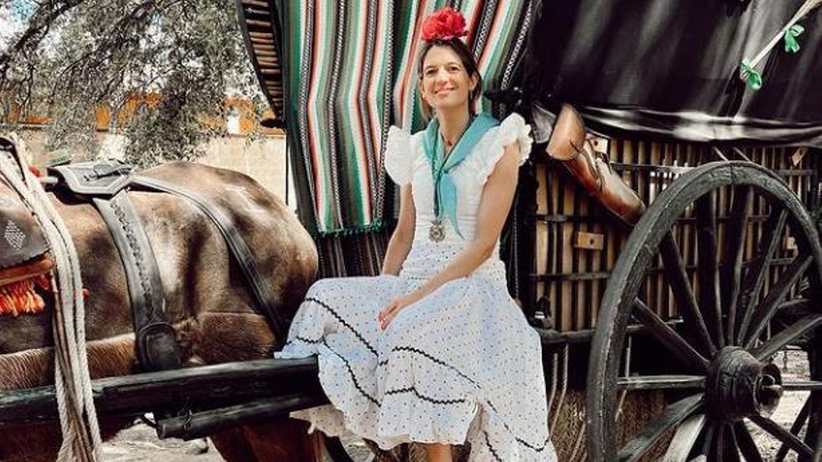 Casilda Finat en el Rocío 2022.