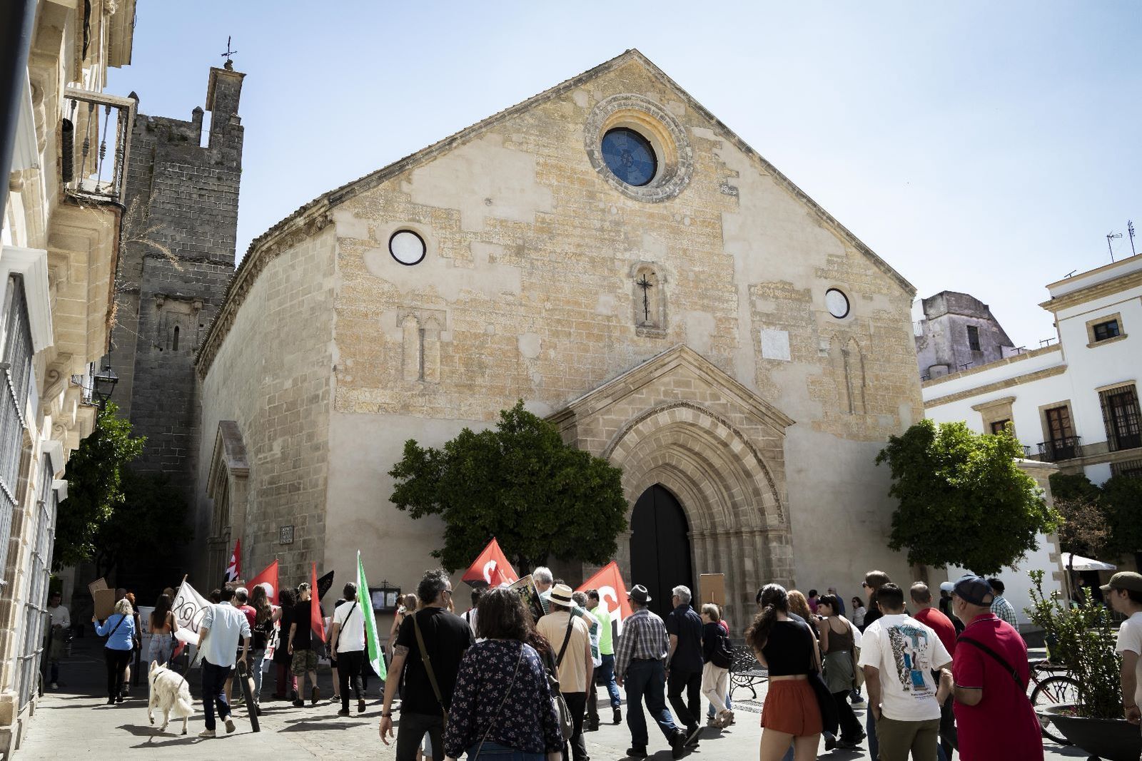 Manifestación del Primero de Mayo en Jerez bajo el lema 'Sobran los motivos'