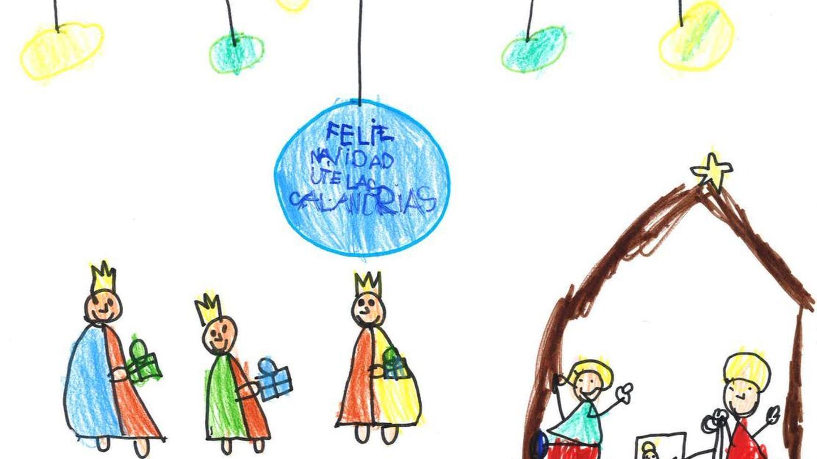 Felicitación ganadora en la categoría de entre 4 y 6 años, de Carla Jiménez Denche.