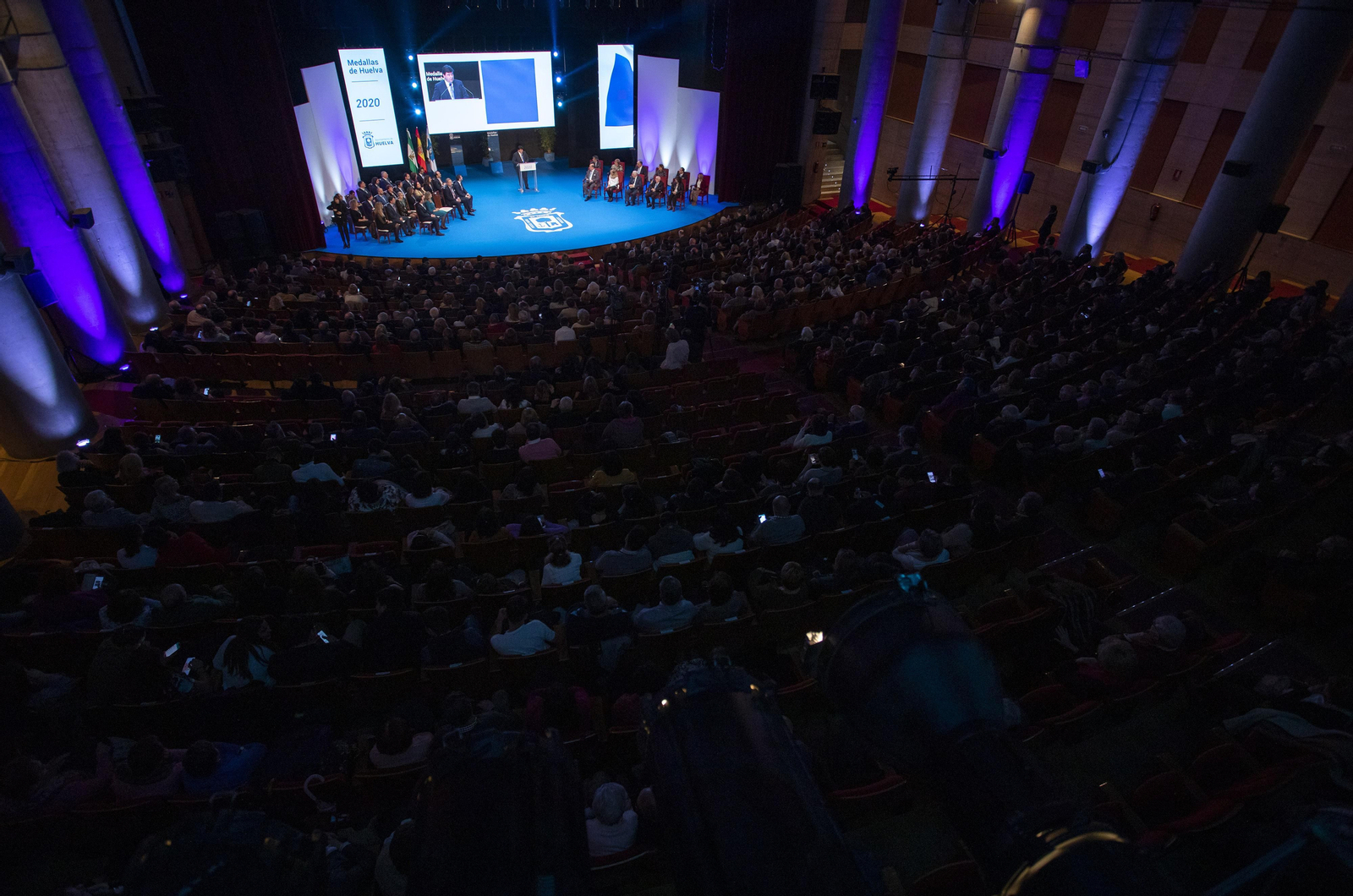 Entrega de medallas por el Día de Huelva del año pasado.