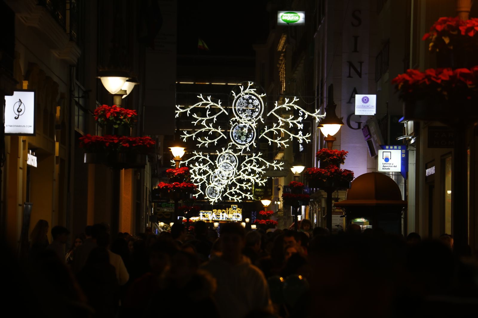 El encendido del espectáculo navideño de la calle Cruz Conde de Córdoba, en imágenes