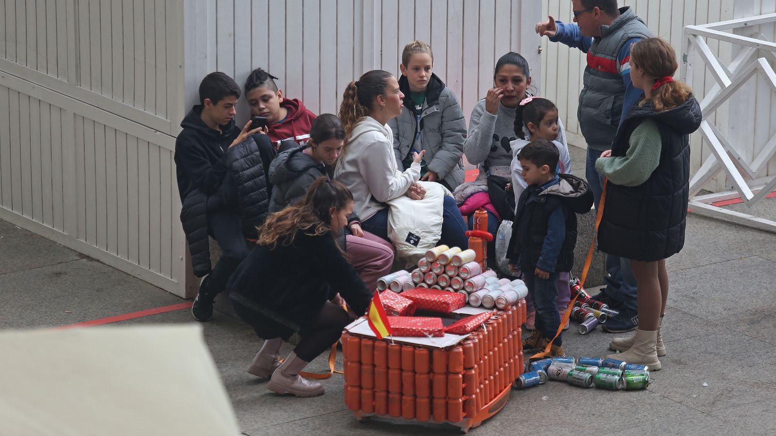 Fotos del arrastre de latas en Algeciras