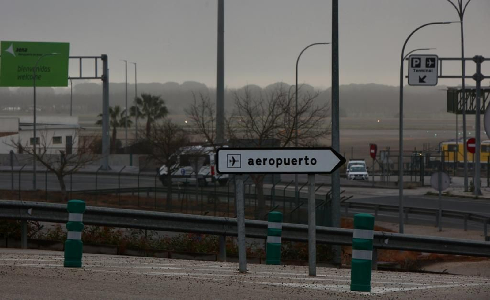 Niebla en el Aeropuerto de Jerez.