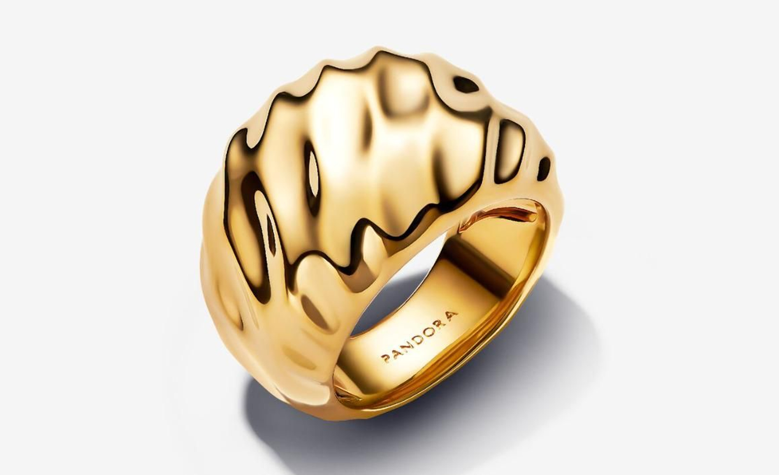 Anillo Banda Ancha Ondulada Plata de primera ley Anillo Banda Ancha Ondulada Plata de primera ley