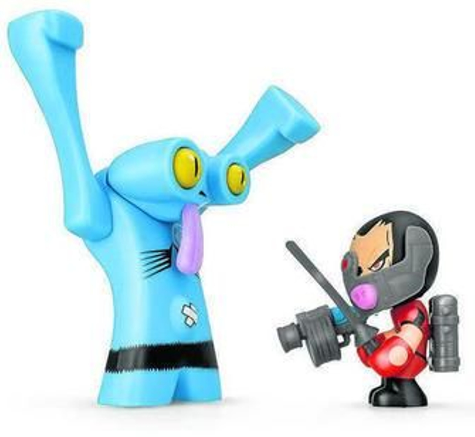 Red Eyes, a la derecha, uno de los personajes protagonistas de 'Mutant Busters'.