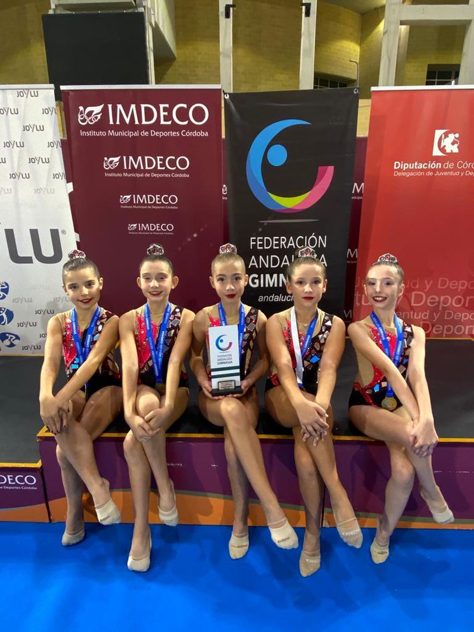 Las cinco campeonas andaluzas ejidenses