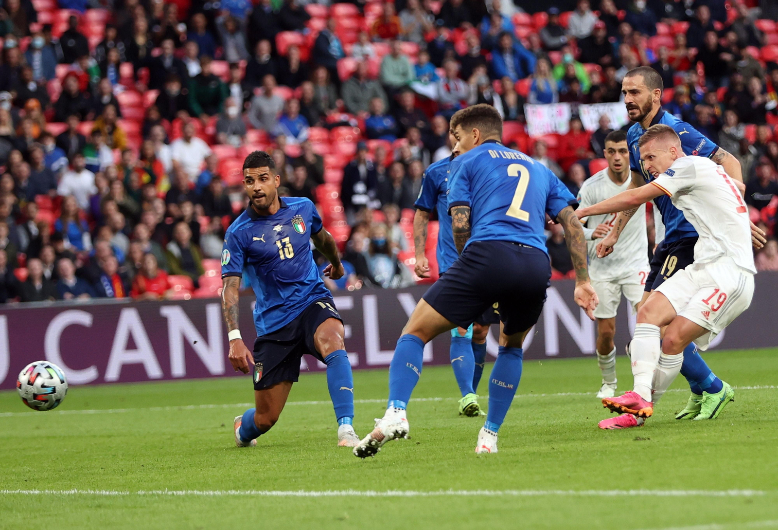 Las imágenes de la semifinal Italia-España de Eurocopa