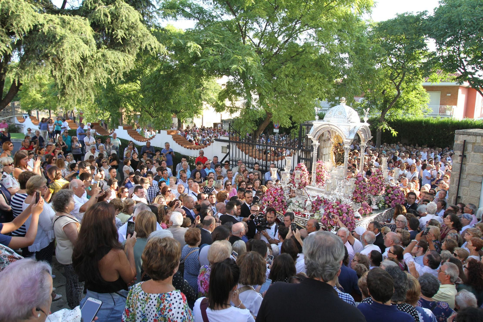Imágenes de la bajada de La Cinta a la Catedral de La Merced