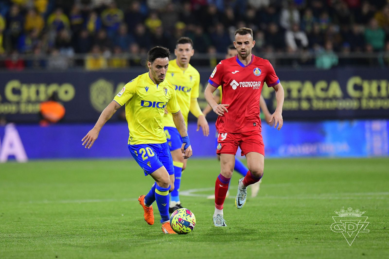 Iza, el día del choque contra el Getafe.