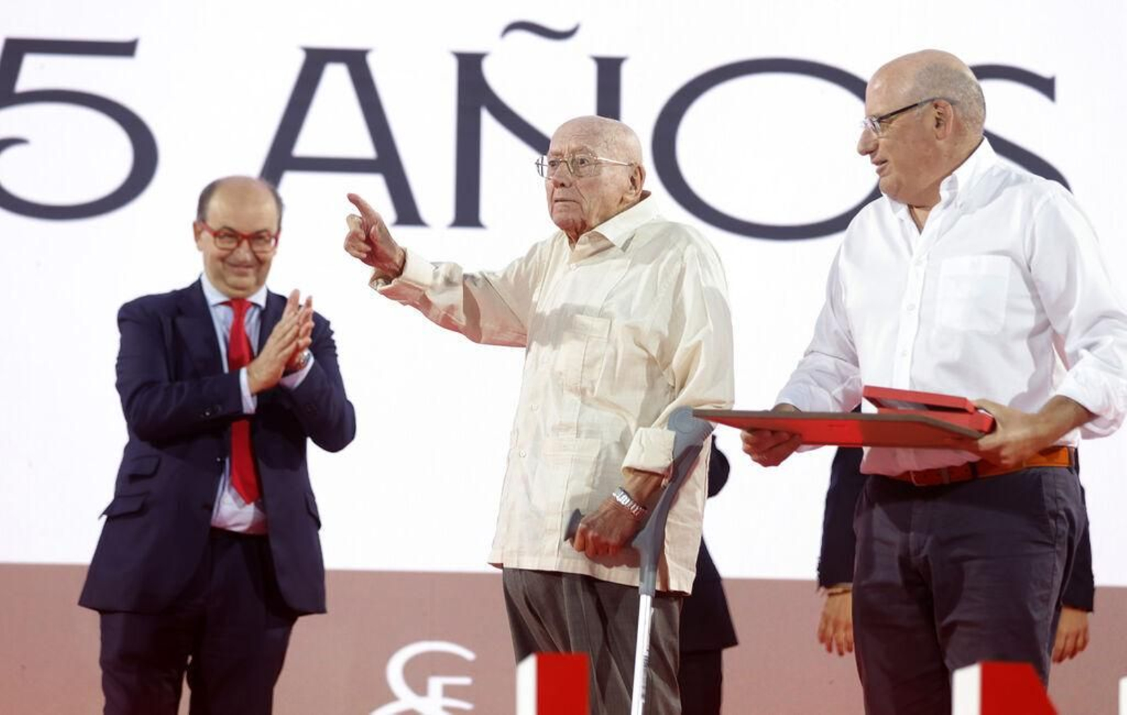 Domingo Muñoz, socio número 1 del Sevilla, en el Fieles de Nervión 2022.