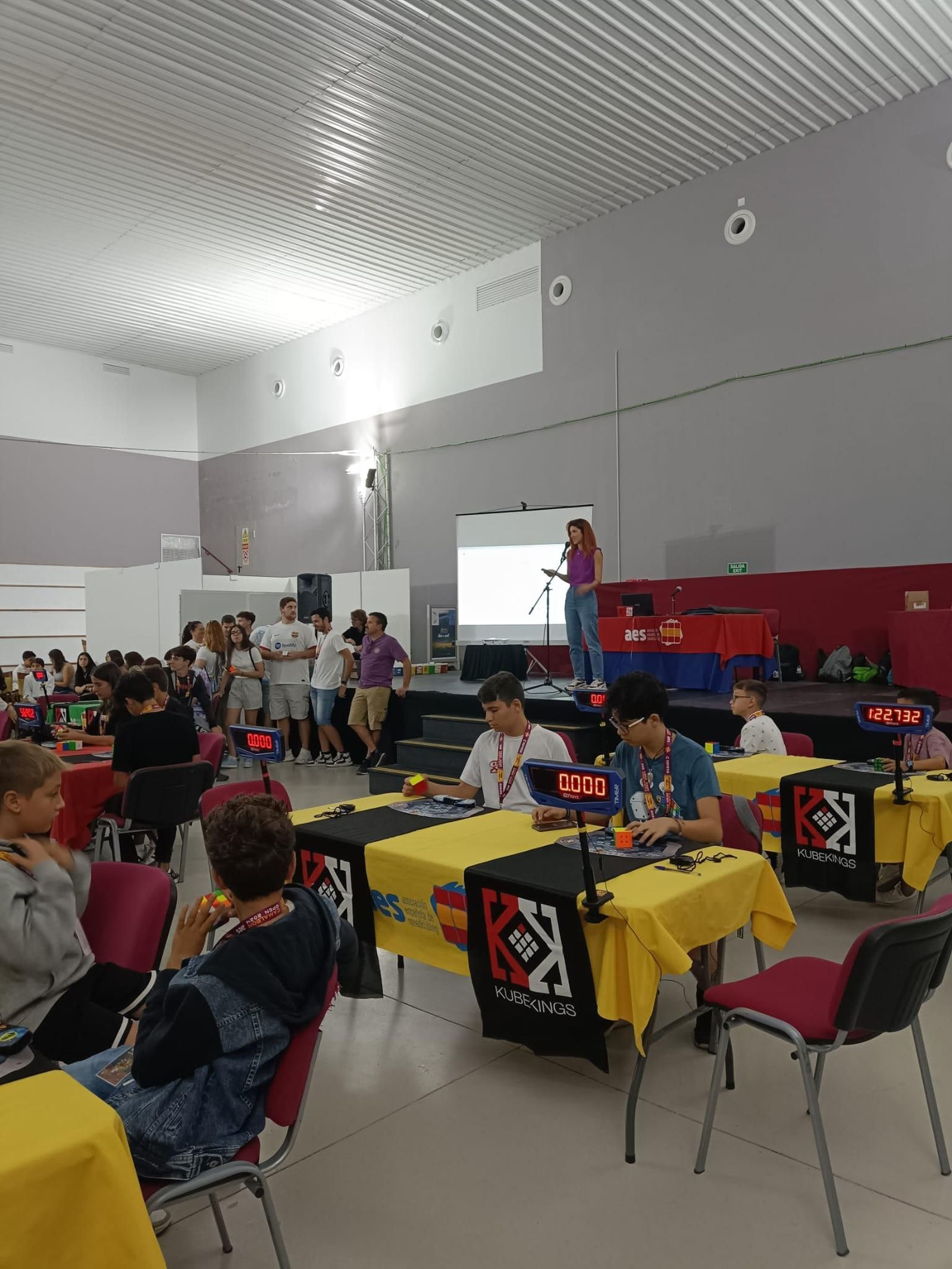 La concejala de Juventud durante el evento