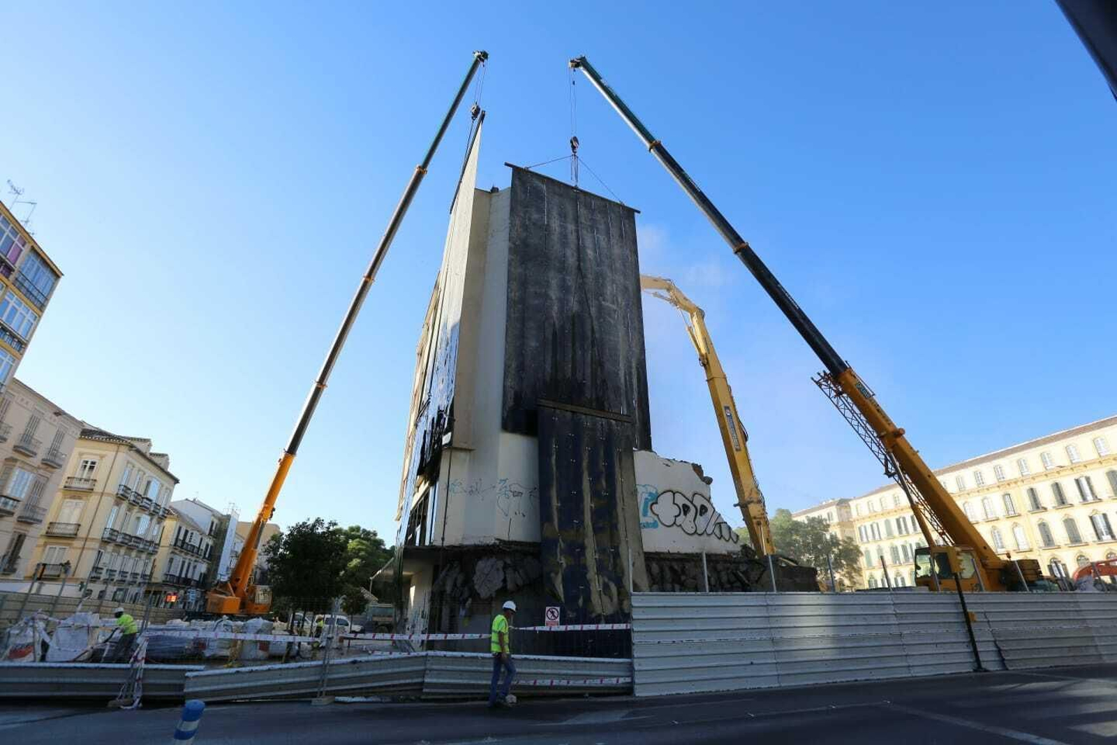 Fotos de la Alcazaba de Málaga tras el derribo del Astoria