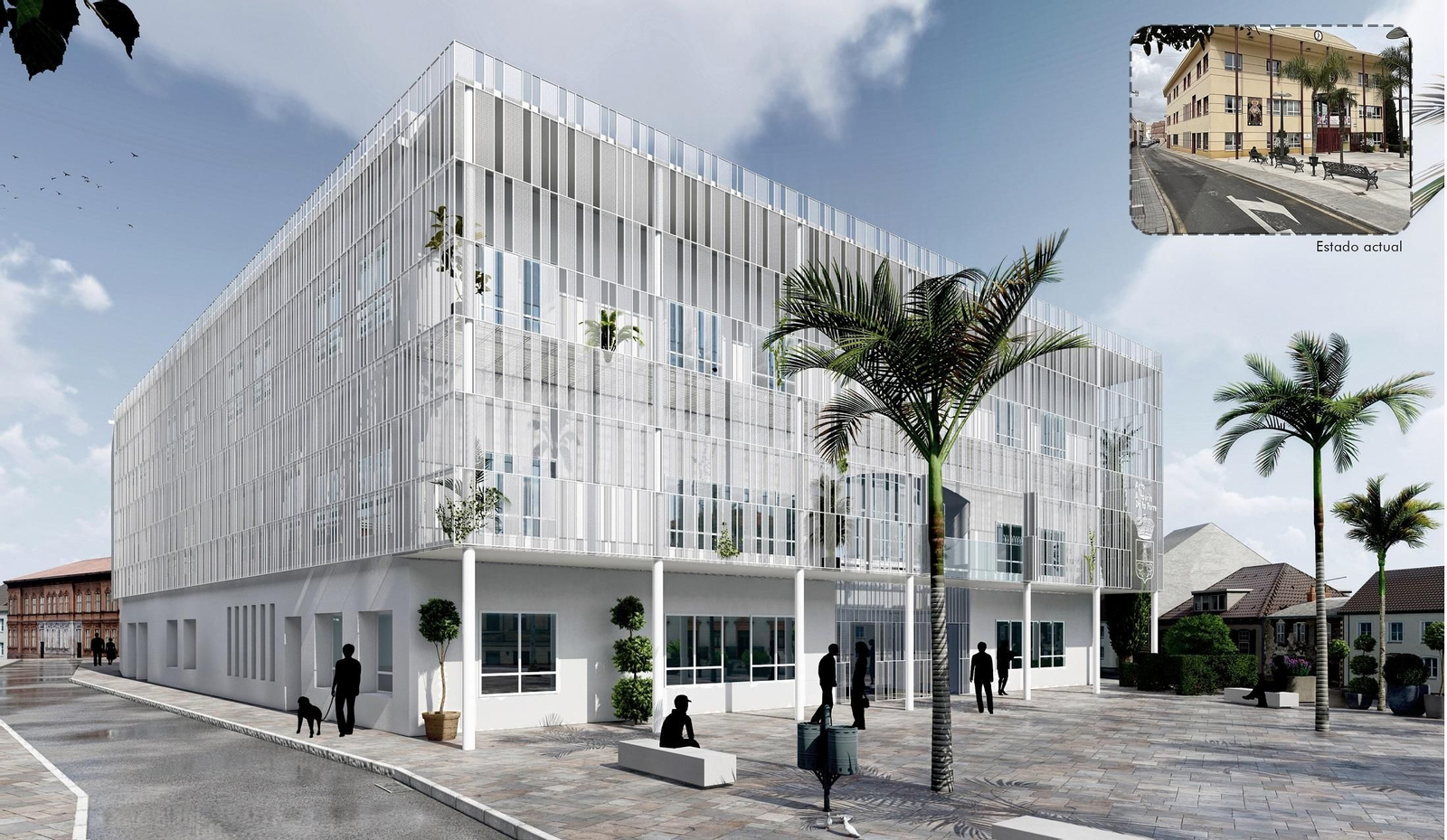 Infografía de la rehabilitación energética del edificio del Ayuntamiento de Alhaurín de la Torre.