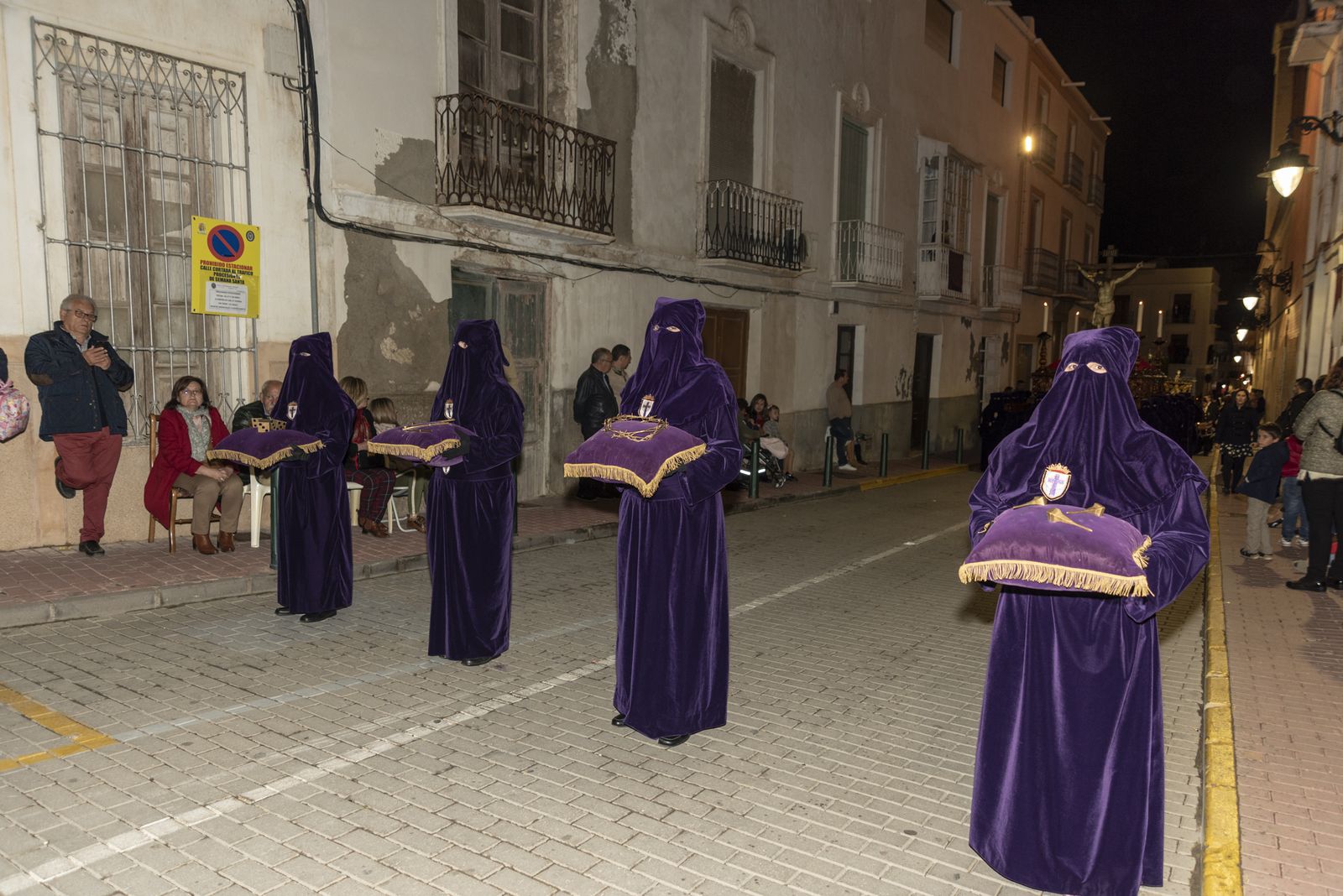 Imágenes de la procesión del Jueves Santo en Cuevas
