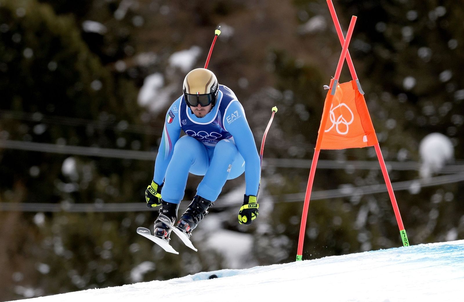Las espectaculares fotos del descenso masculino en los Juegos Olímpicos de invierno
