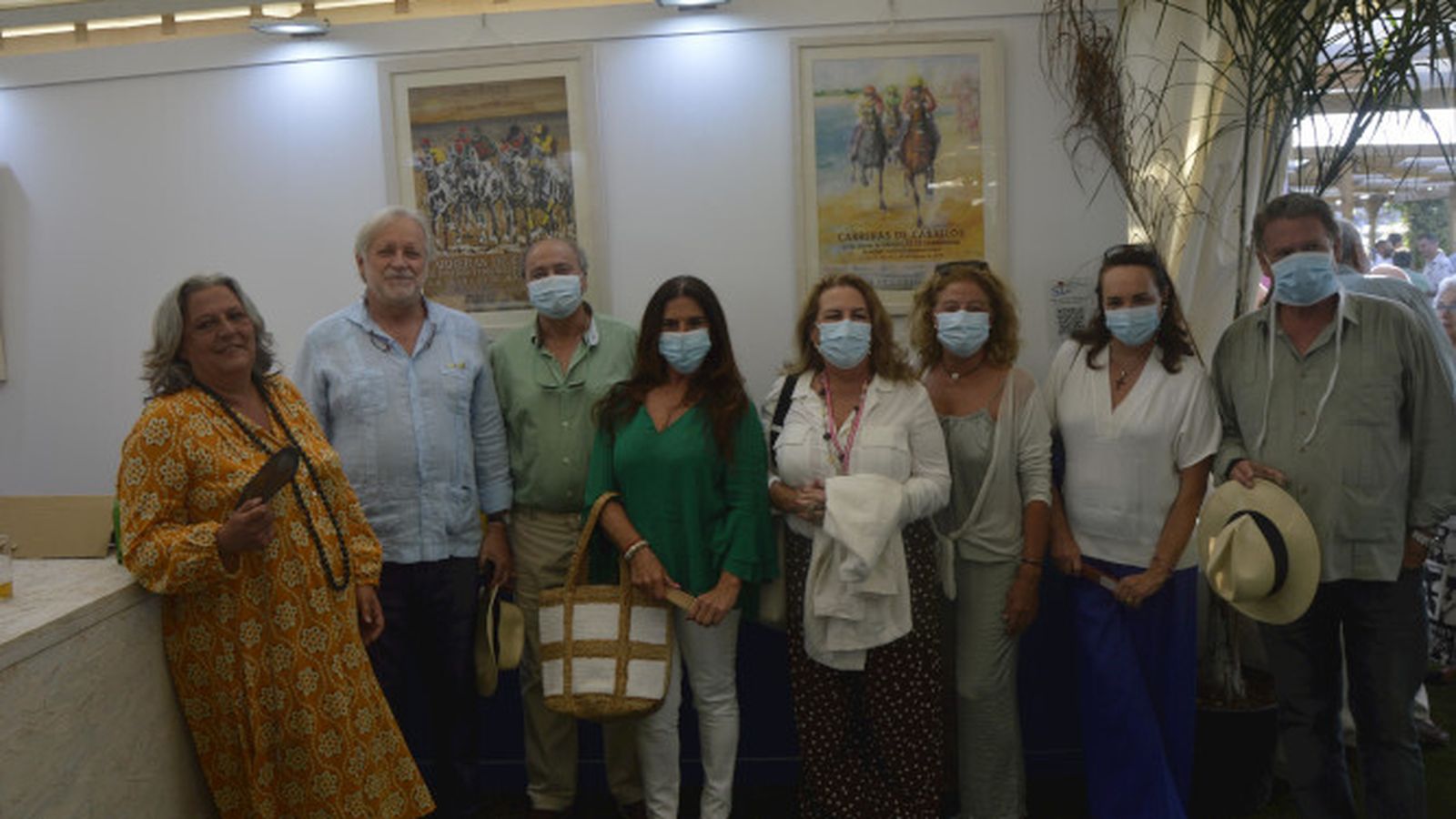 Micaela Martínez, duque de Medina Sidonia, Gonzalo Sánchez-Delage, Montse Mergelina, Bárbara Escañuela, María Argüeso, Montse del Cuvillo y Javier Cantero.