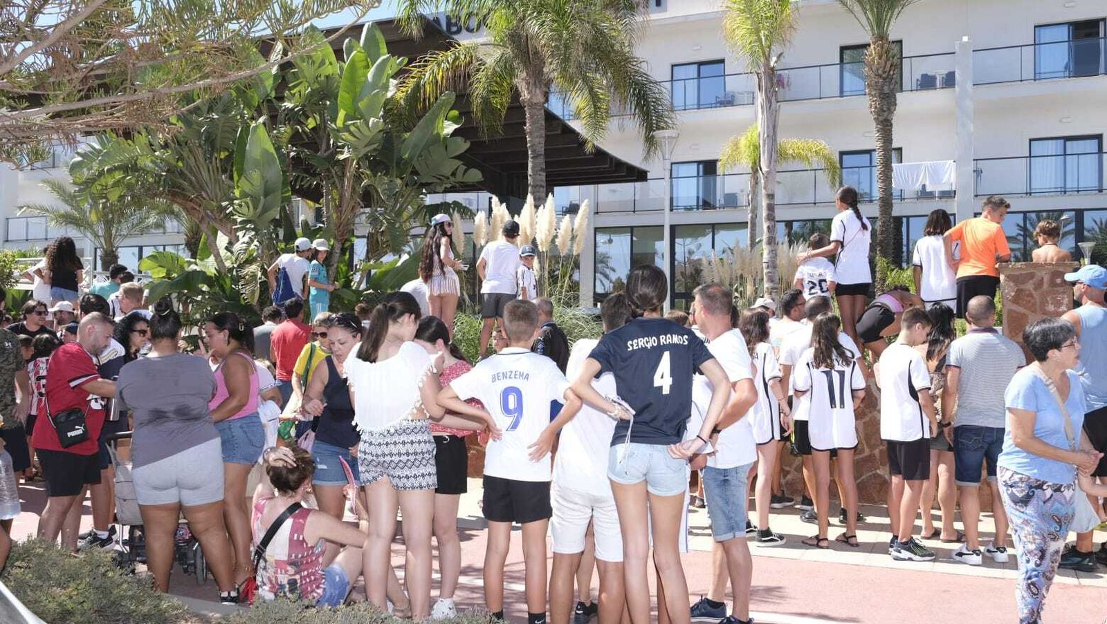 La llegada del Real Madrid a Almería en imágenes