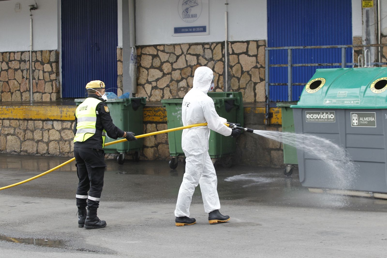 Fotogalería Coronavirus. Actuación UME en Almería.