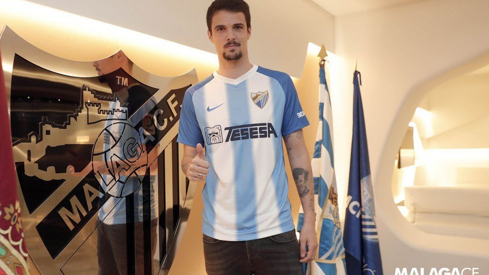 Erik Morán ha sido el último fichaje del Málaga.