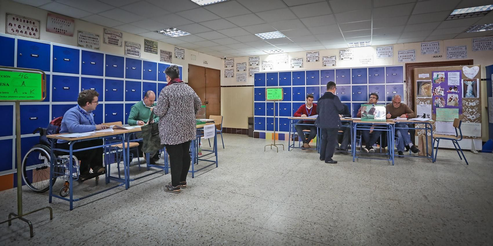 Un colegio electoral en las pasadas elecciones autonómicas. Un colegio electoral en las pasadas elecciones autonómicas.