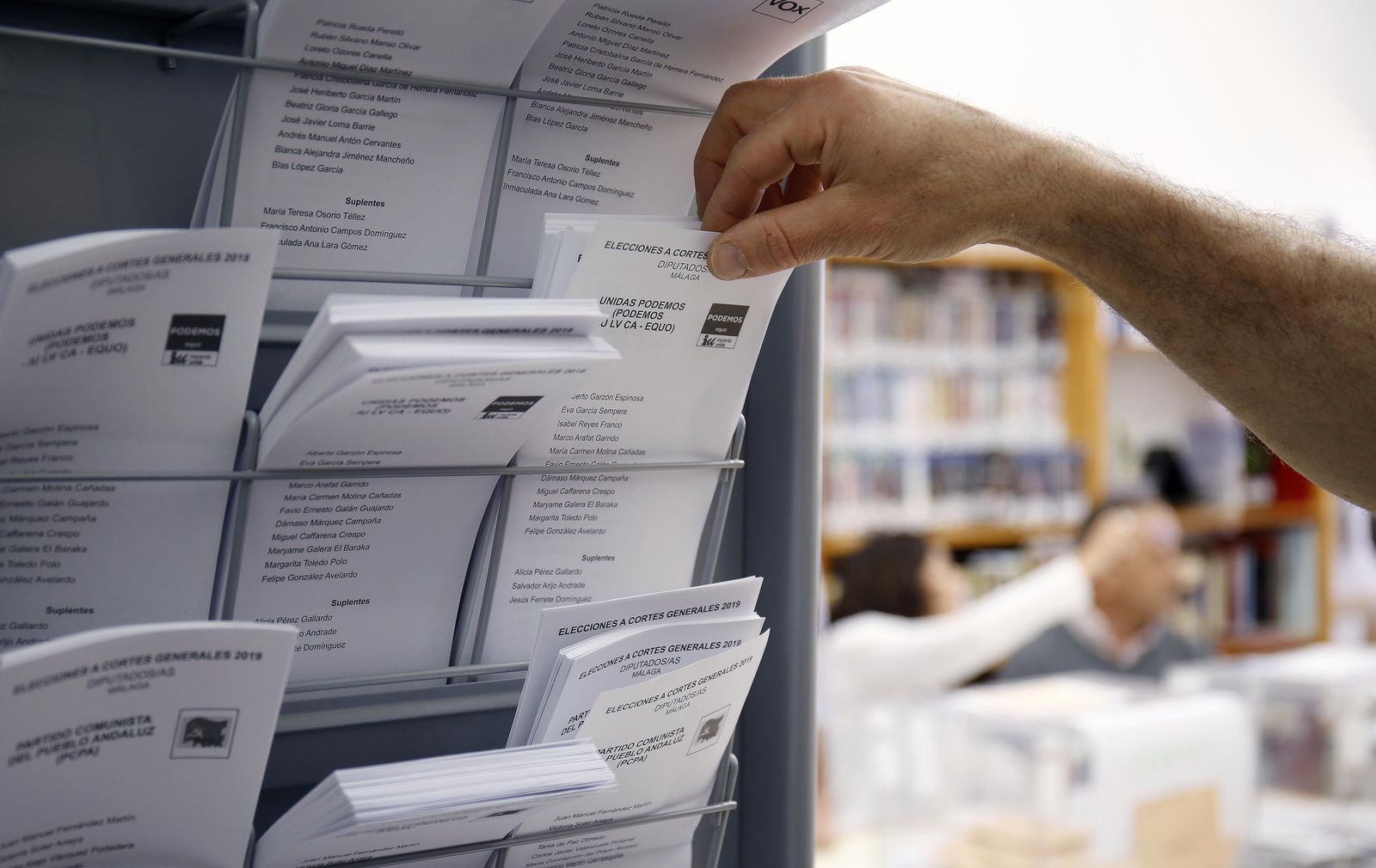 Imagen de papeletas electorales