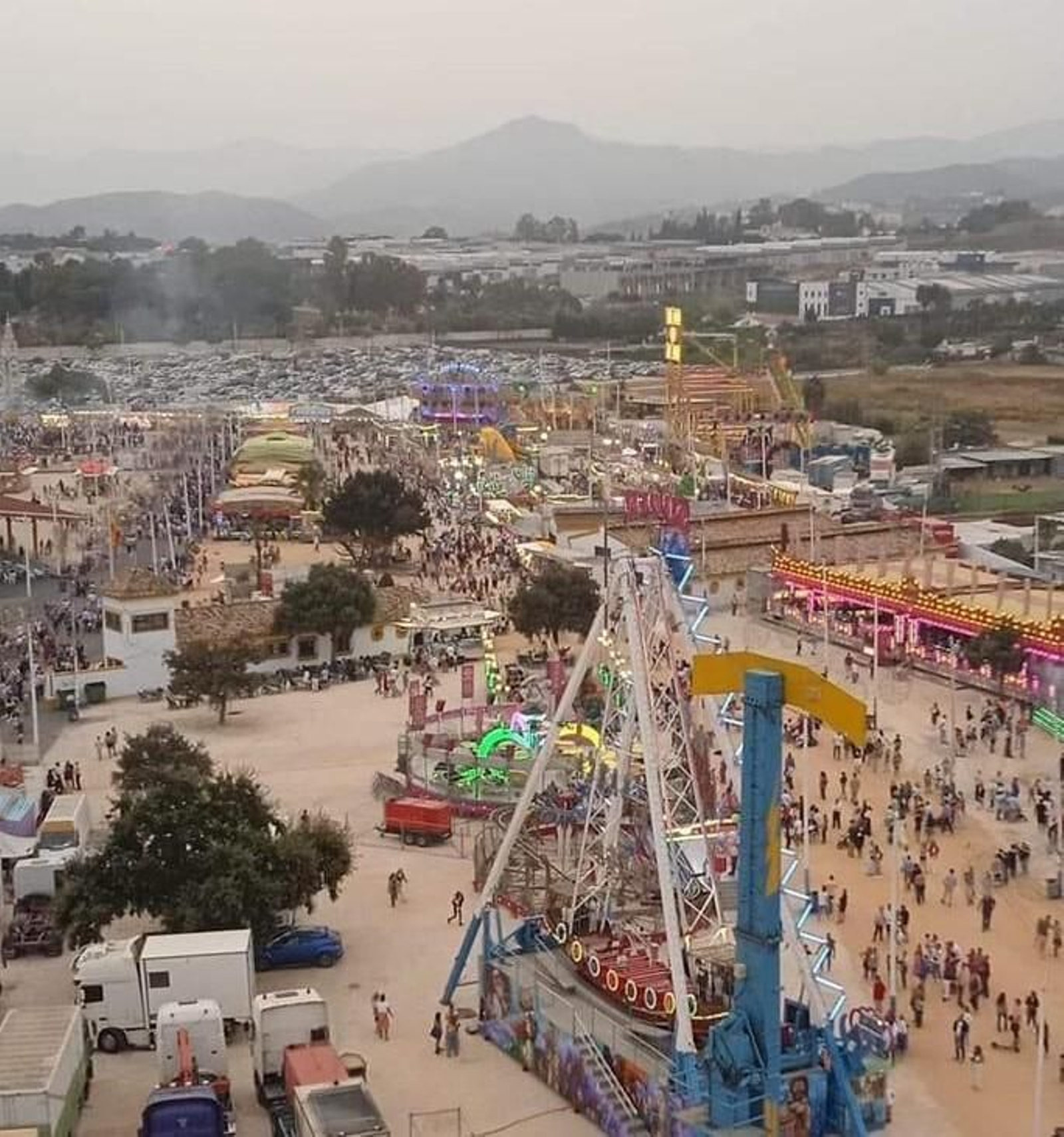 Vista aérea de la finca de La Caridad.