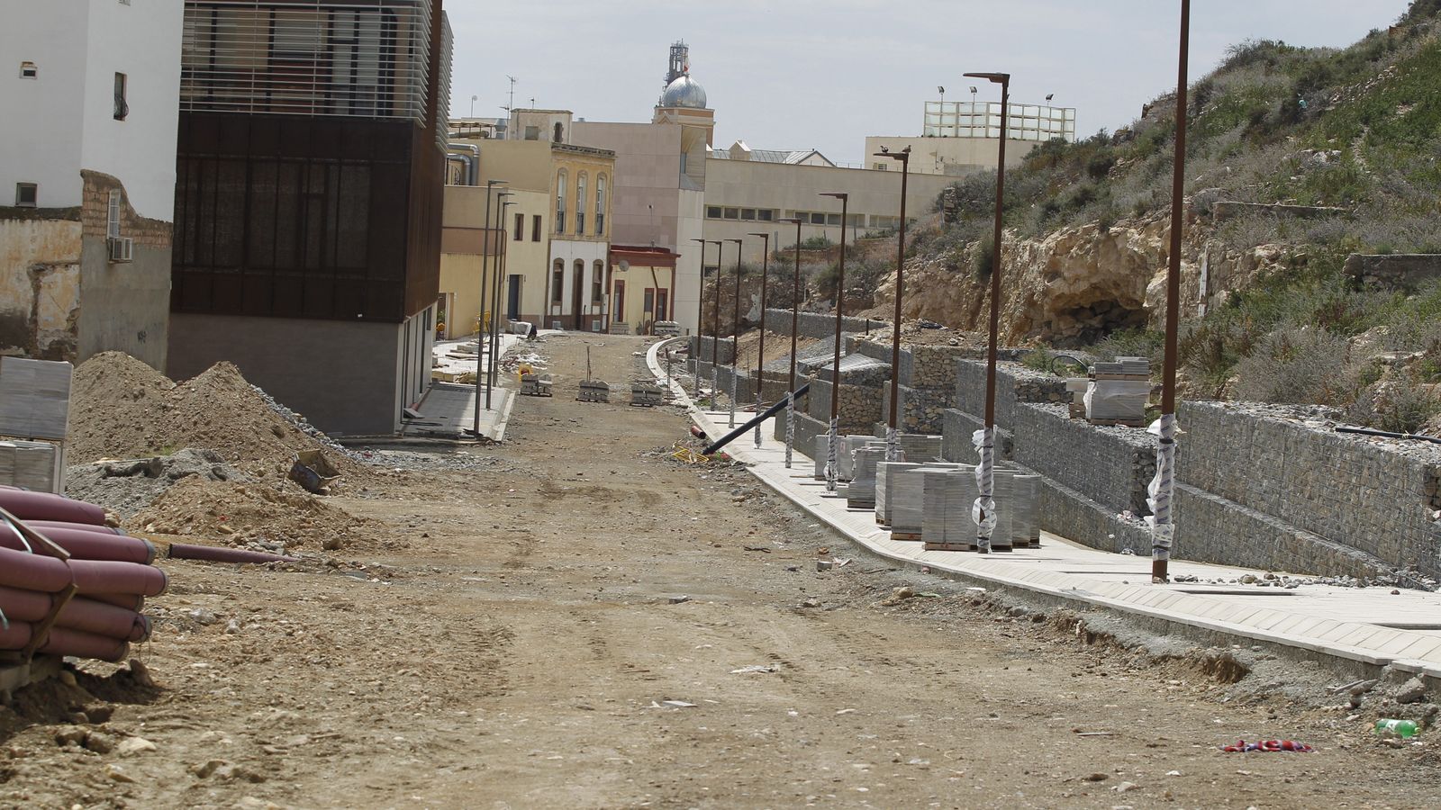 Las obras de la calle Pósito, con un grado de ejecución del 63%, serán retomadas en breve