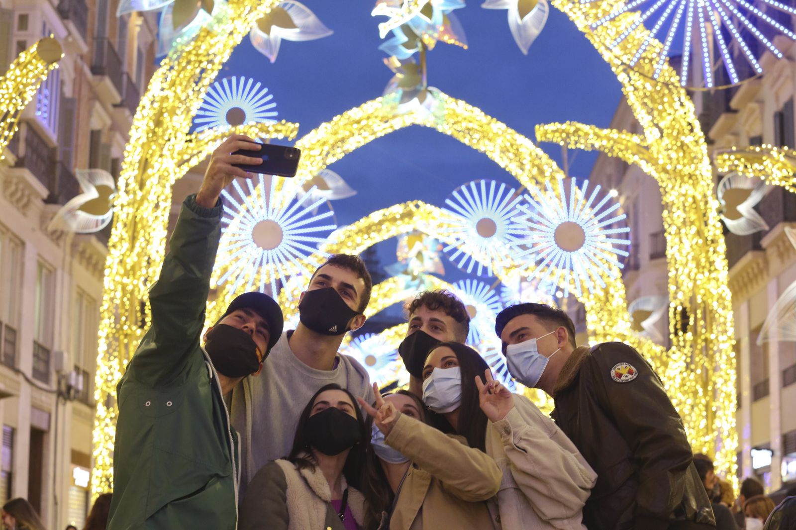 La inauguración de las luces de Navidad de Málaga