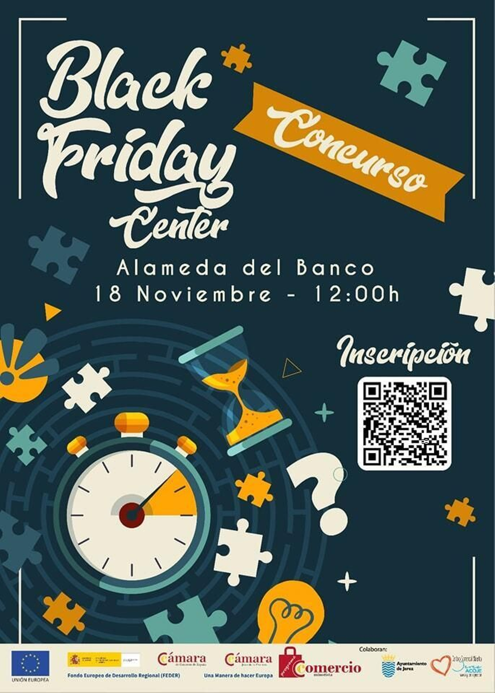 Cartel del concurso organizado por la Cámara de Comercio y Acoje.