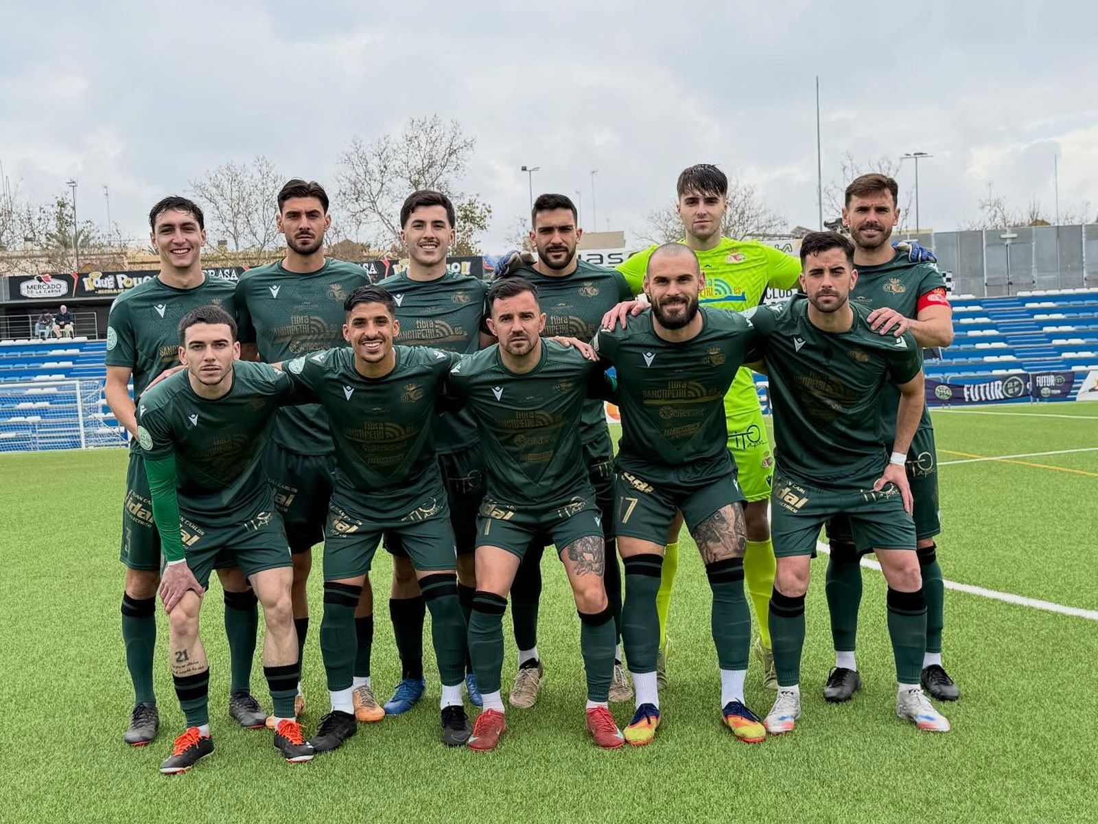 El once chiclanero en el Ciudad de Alcalá.