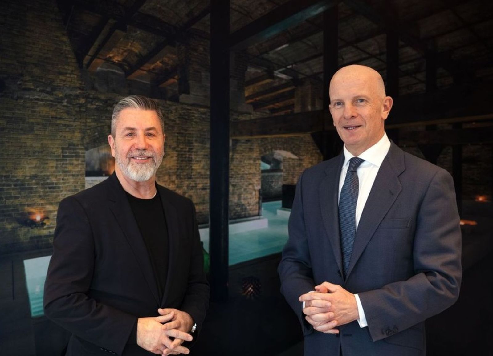 Amadeo Serra, CEO de Aire Ancient Baths y Tomás de Heredia, CEO de Khemia