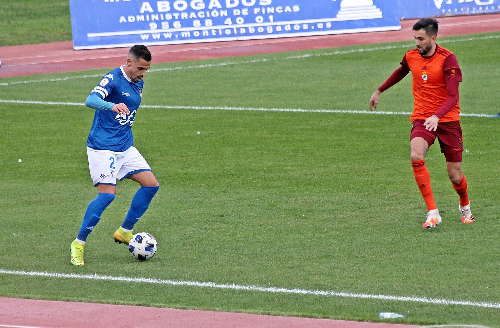 El San Fernando-Recreativo, uno de los partidos que fue suspendido por covid.